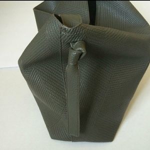 SOLD Green Leather Tote Bag